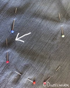 Stern auf Jeans übertragen