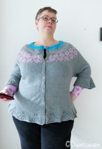 Fertige Jacke am Model