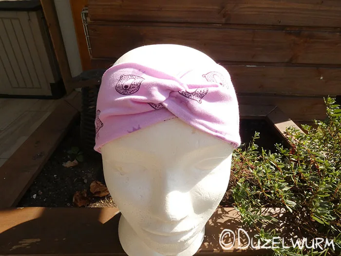 Stirnband Rosa von vorne