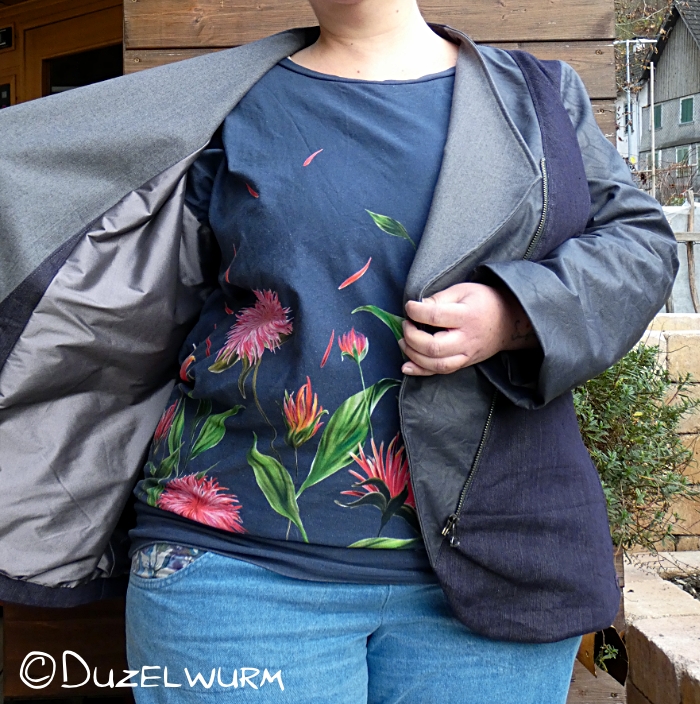 Plus Size Jacke offen