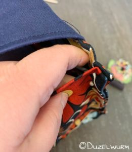 Außenwände links auf links zusammengesteckt