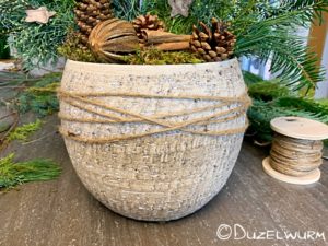 weihnachtliches Gesteck für den Flur